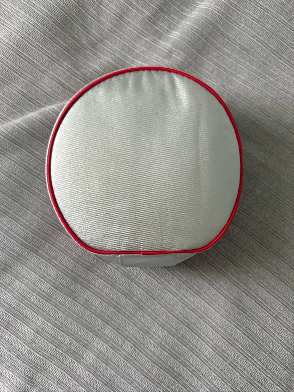 Makeup bag Clinique candy cane round makeup bag, organizer, travel case